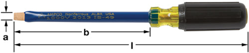 Destornillador Aislado 5/16" Punta de Marca AMPCO Modelo IS-49