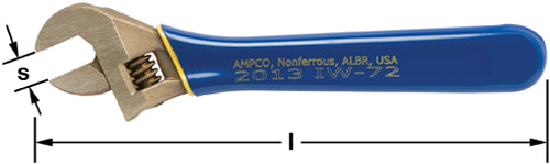 Llave Aislada Ajustable 10" Marca AMPCO Modelo IW-72
