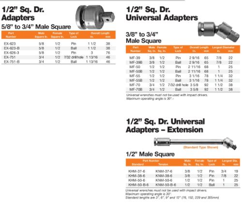UNV WRNCH STANDARD 1/2 FMALE S(1)