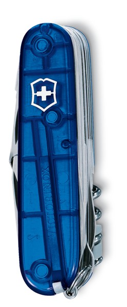 SWISS CHAMP AZUL TRANSPARENTE, 33 USOS