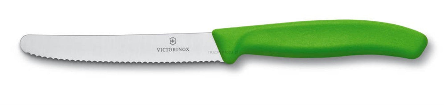 (6.7836.375) CUCHILLO TOMATES PUNTA. RED., 11cm, VERDE