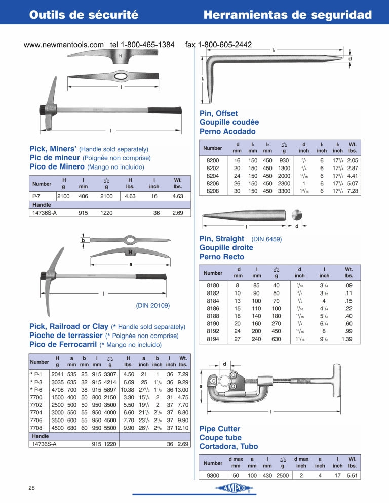 Cortadora, Tubo 2 Max Marca AMPCO Modelo 9300