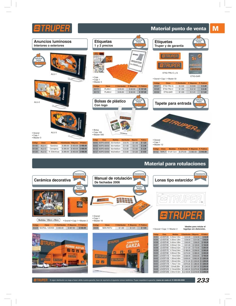 Tapete Truper Clave-TAPE-T