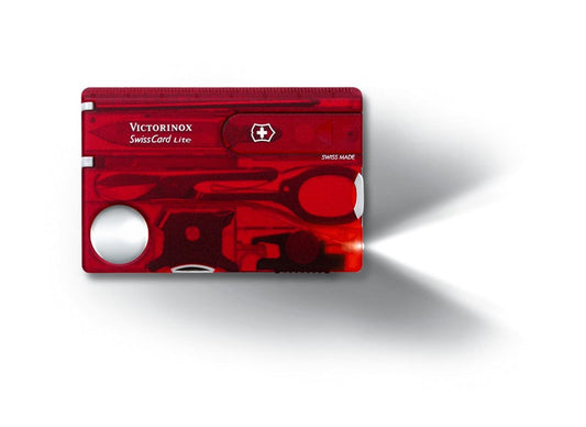 SWISS CARD LITE RUBI TRANSPARENTE, 13 USOS