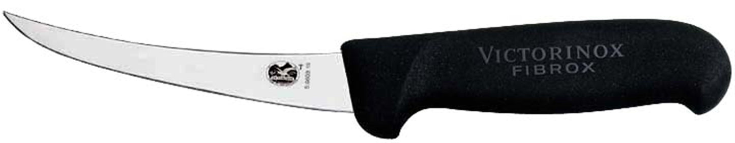 CUCH. DESHUESADOR CURVO, HOJA 12 cm, MANGO FIBROX NEGRO