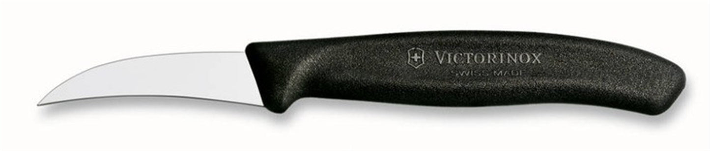 CUCHILLO SWISS CLASSIC FORMADOR CURVO, 6cm, NEGRO