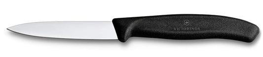 CUCHILLO SWISS CLASSIC MONDADOR PUNTA, 8cm, NEGRO